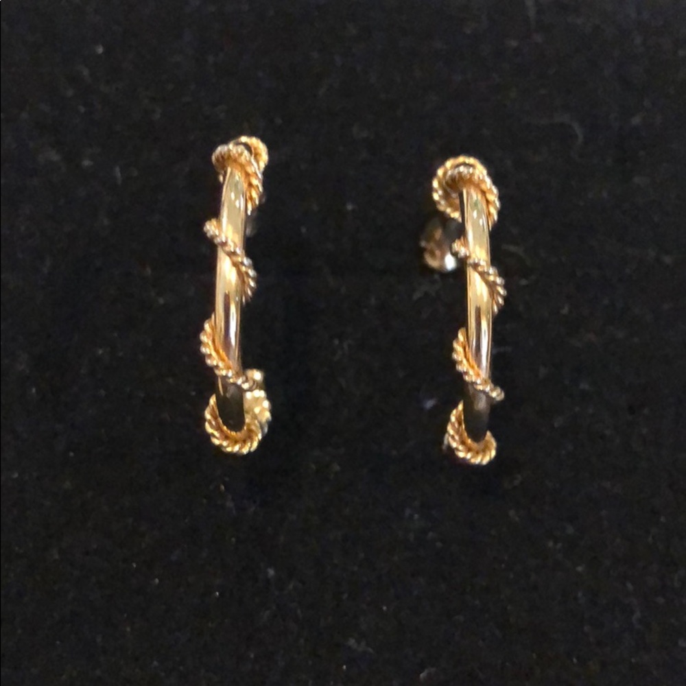 Gold hoop earrings